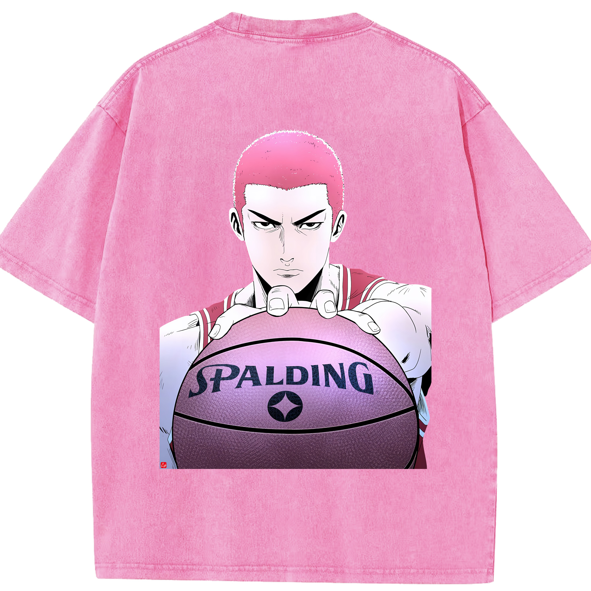 （画像用） SLAM DUNK／スラムダンク 綿100% ヴィンテージ風 半袖Tシャツ（背面プリント）